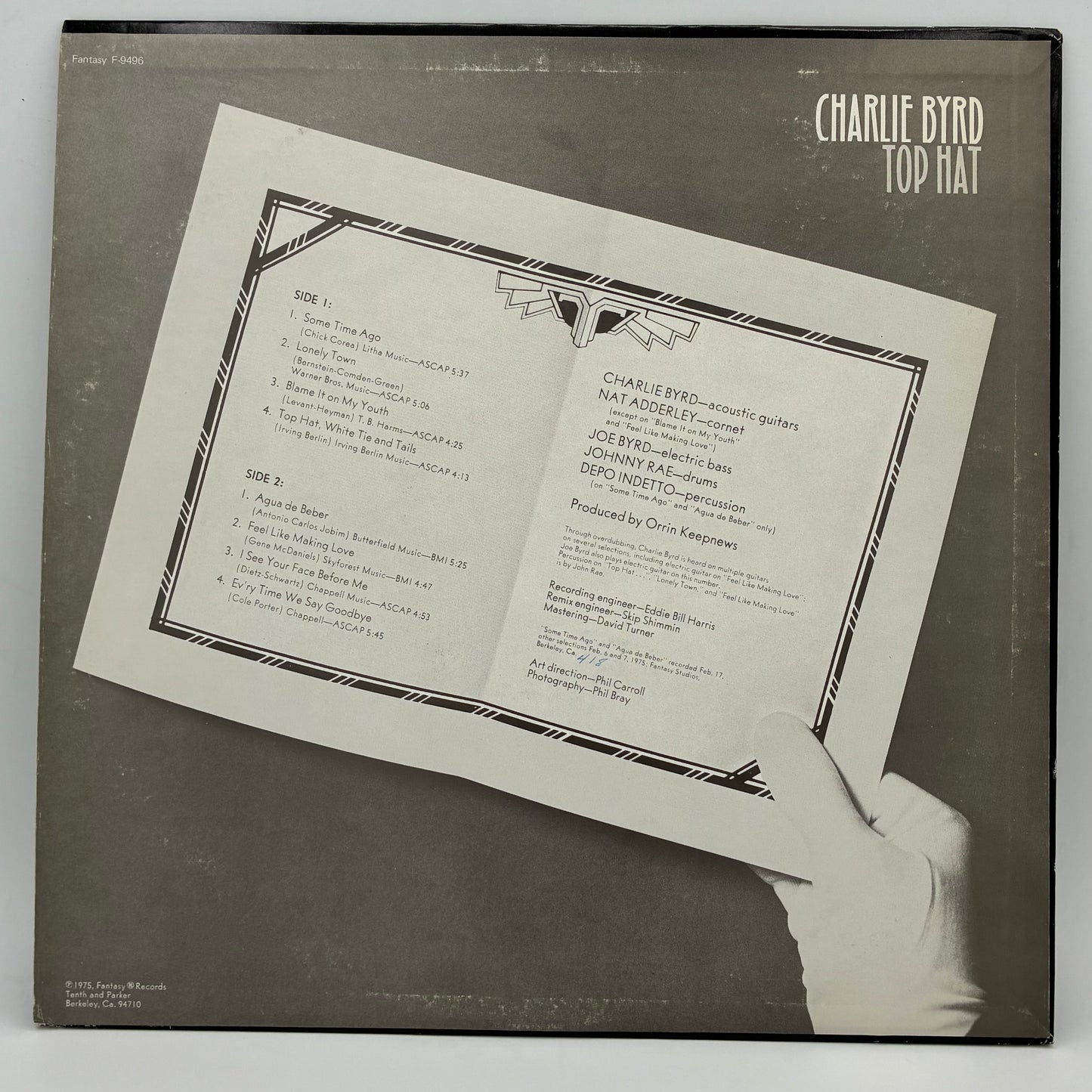 Charlie Byrd Featuring Nat Adderley – Top Hat