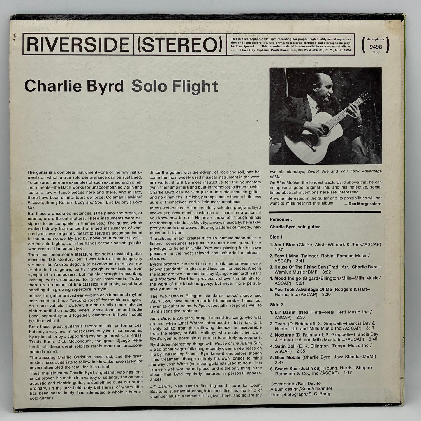 Charlie Byrd – Solo Flight