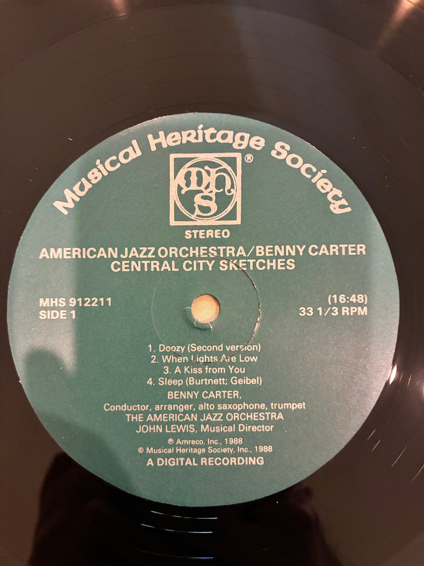 Benny Carter, American Jazz Orchestra – Central City Sketches