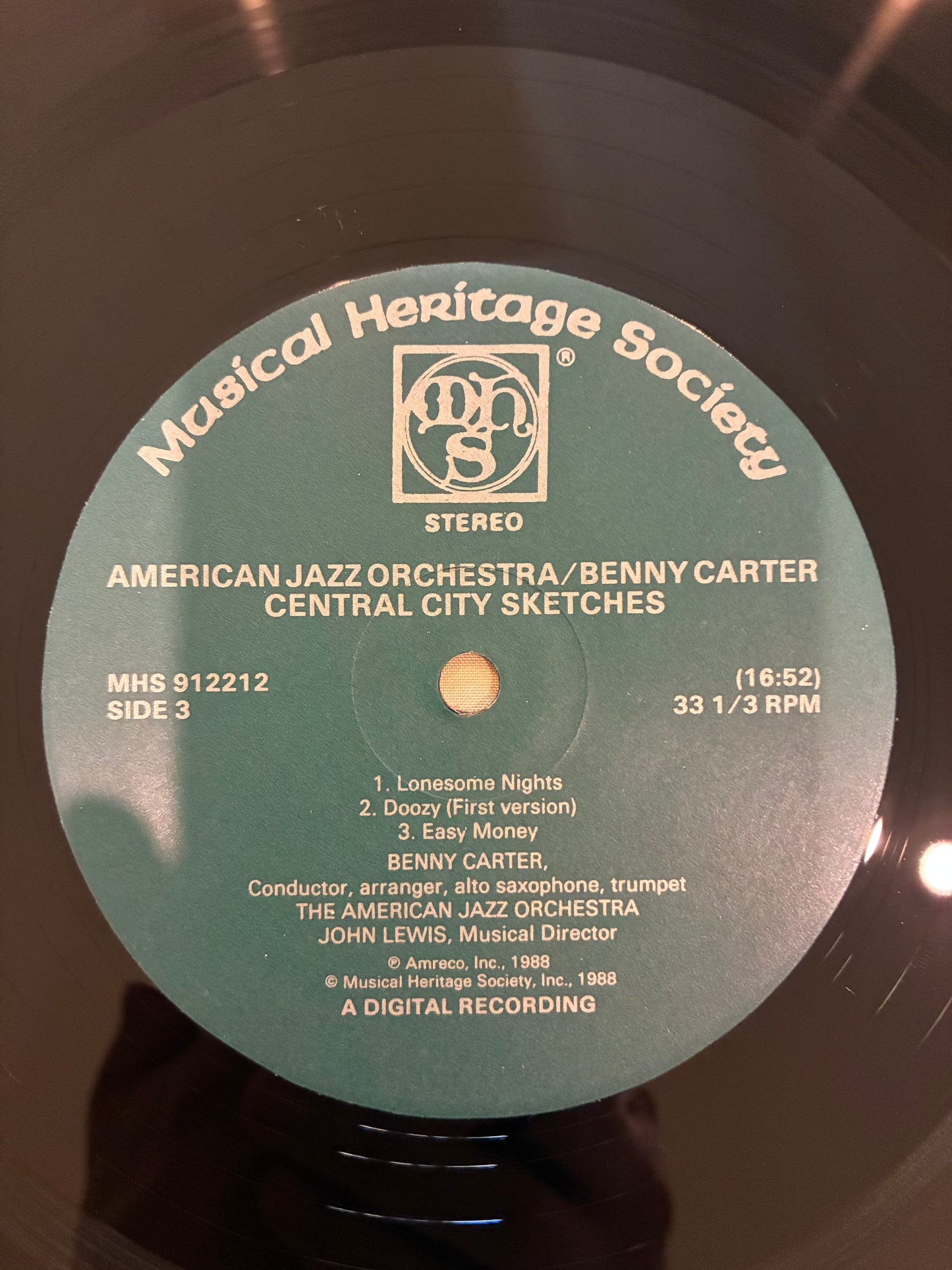 Benny Carter, American Jazz Orchestra – Central City Sketches