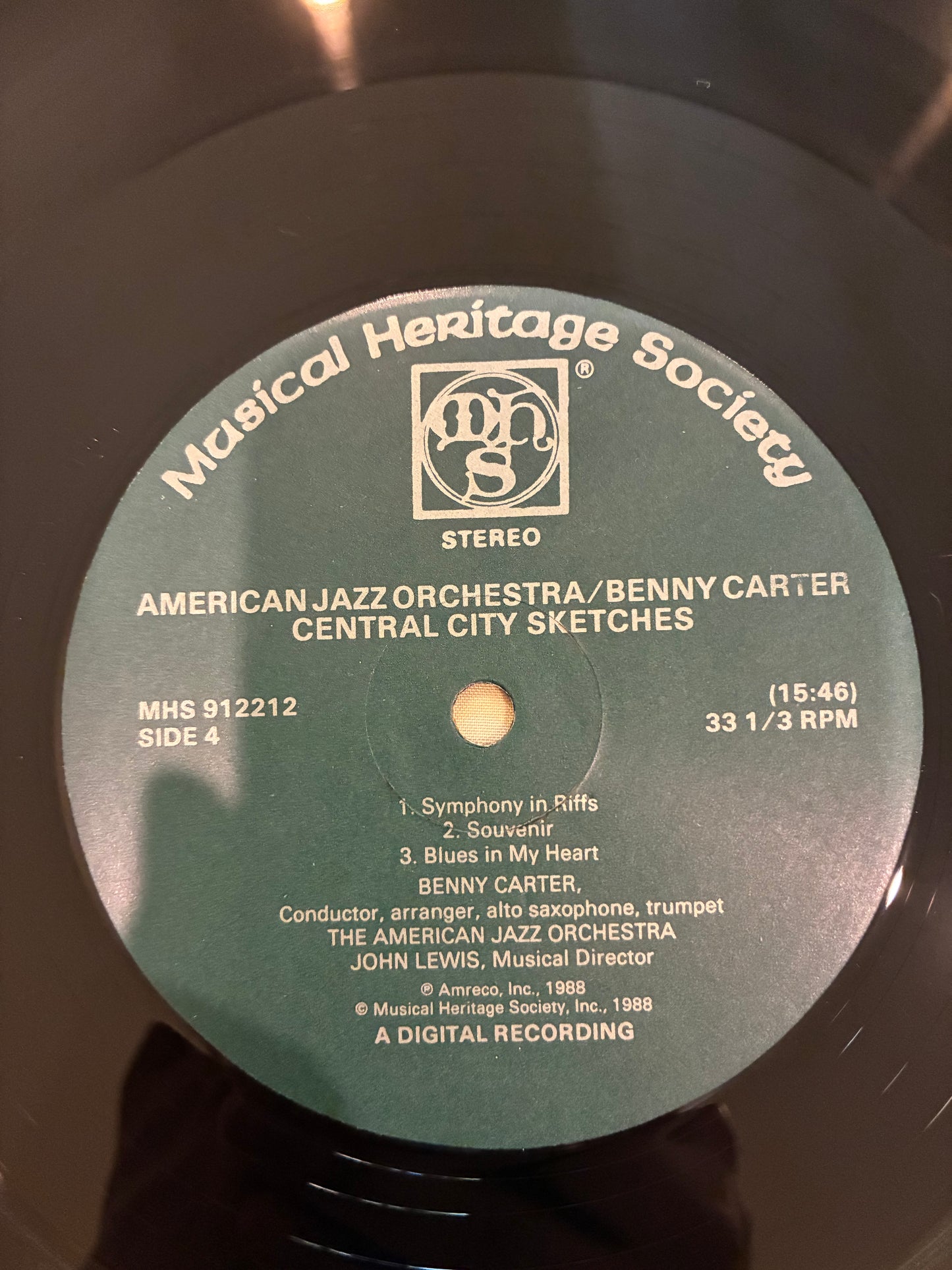 Benny Carter, American Jazz Orchestra – Central City Sketches