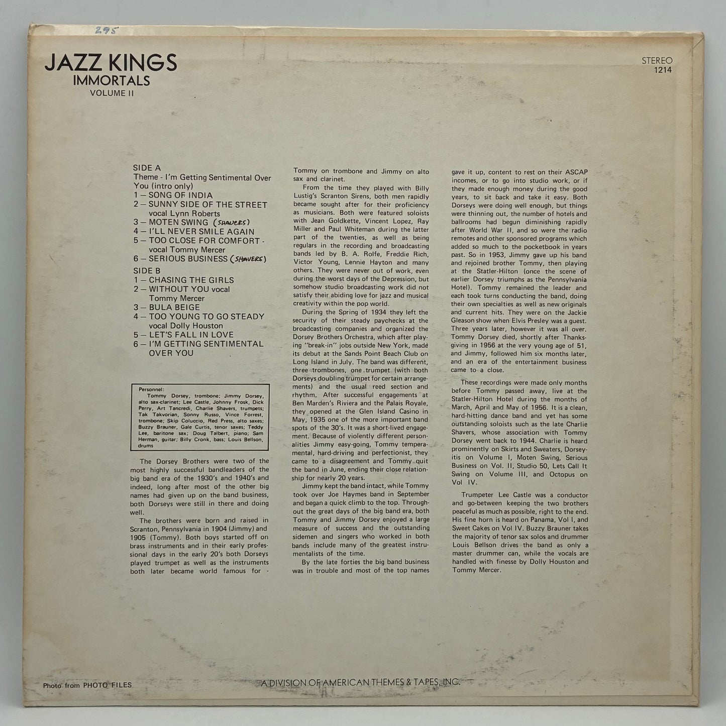 Tommy & Jimmy Dorsey And Their Orchestra – Last Moments Of Greatness, Vol. II