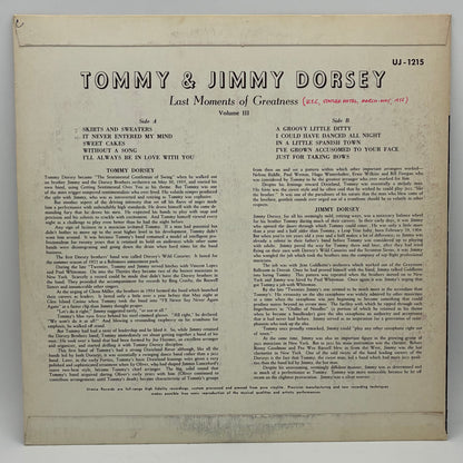Tommy & Jimmy Dorsey – Last Moments Of Greatness Vol. III