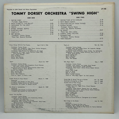 Tommy Dorsey And His Orchestra – Swing High