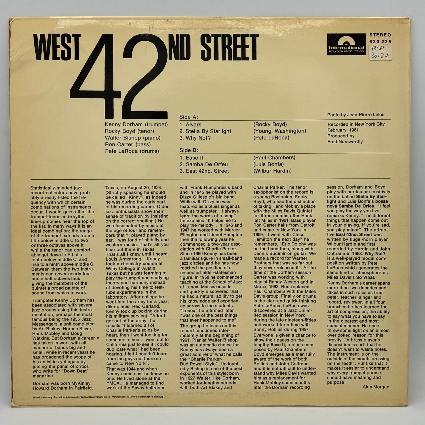 Kenny Dorham – West 42nd Street