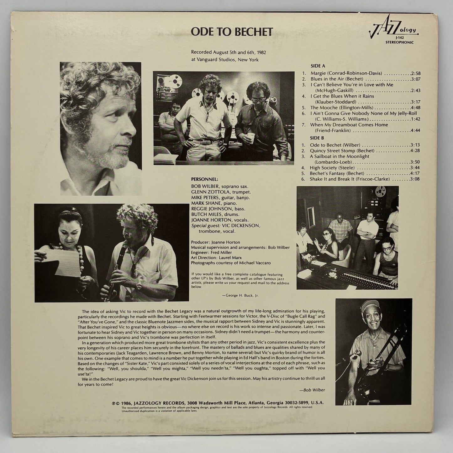 Bob Wilber And The Bechet Legacy – Ode To Bechet