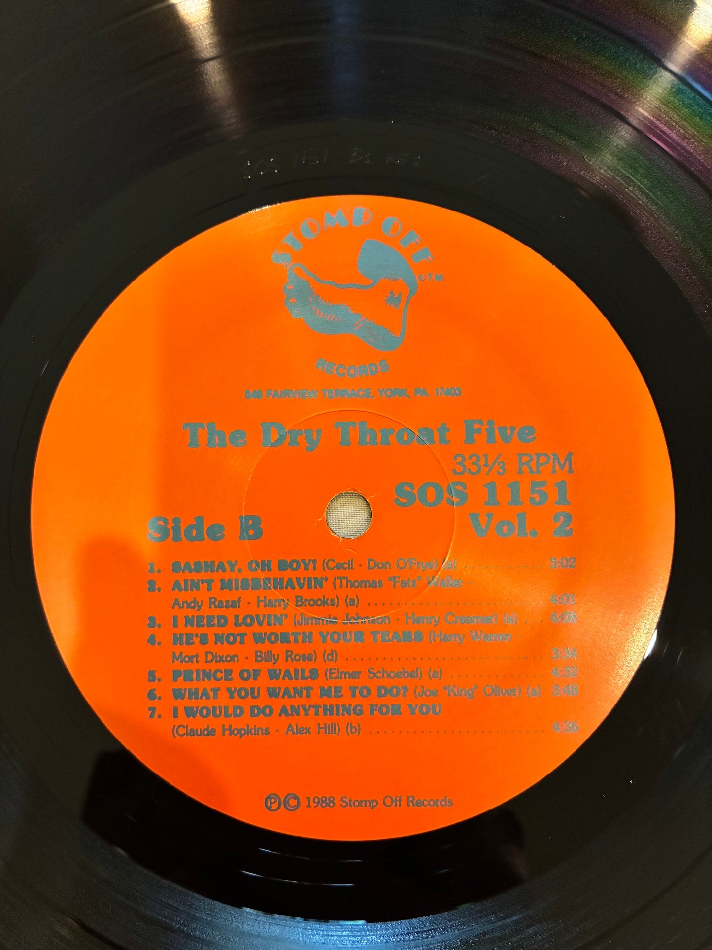 The Dry Throat Five – My Melancholy Baby