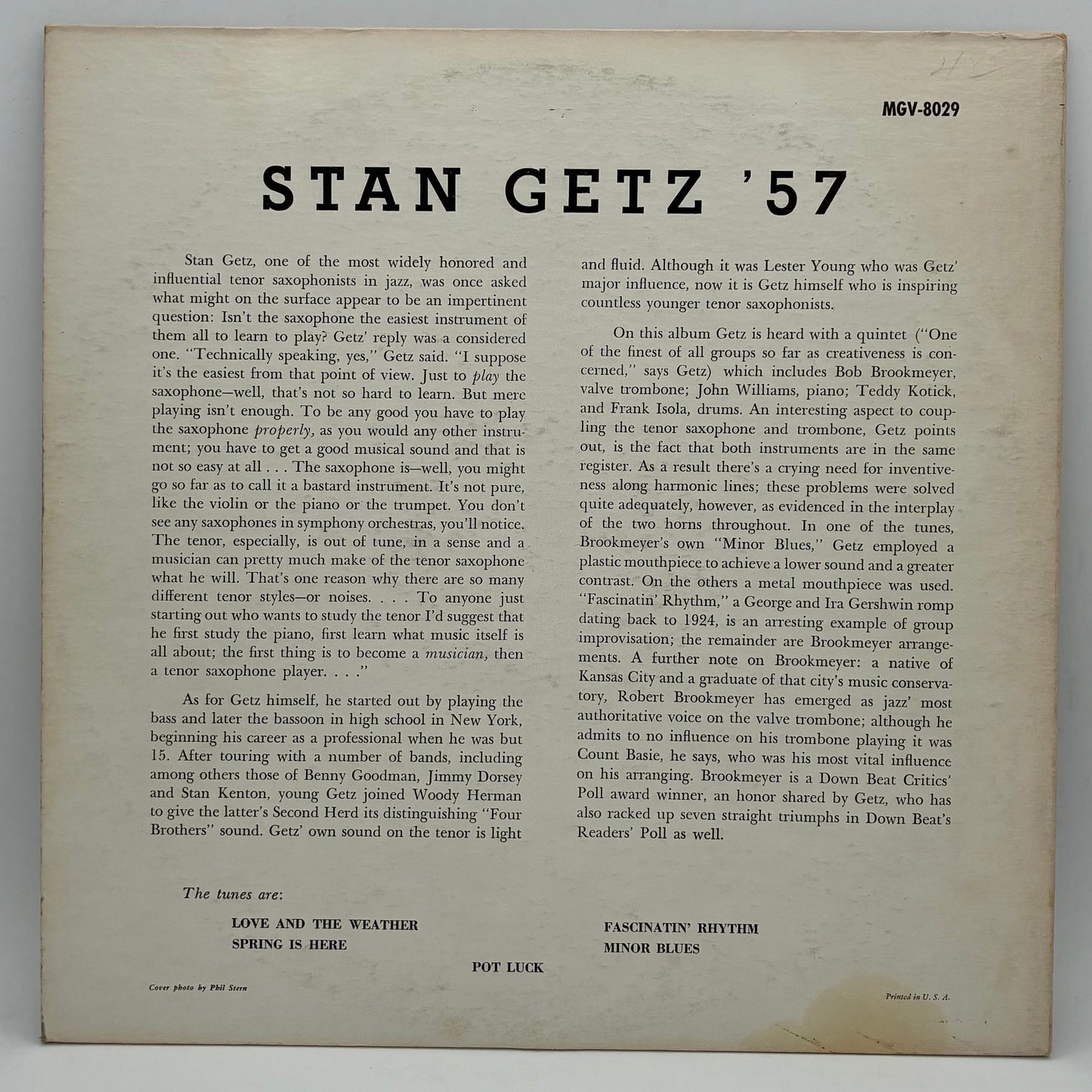 Stan Getz – Stan Getz '57