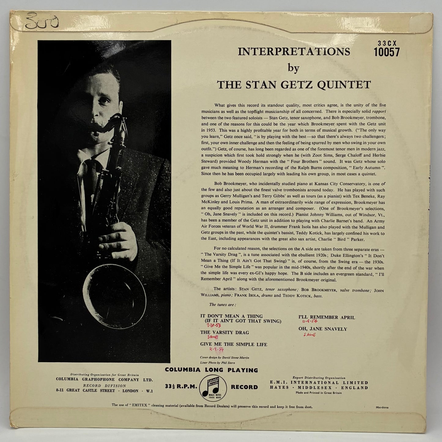 The Stan Getz Quintet – Interpretations By The Stan Getz Quintet