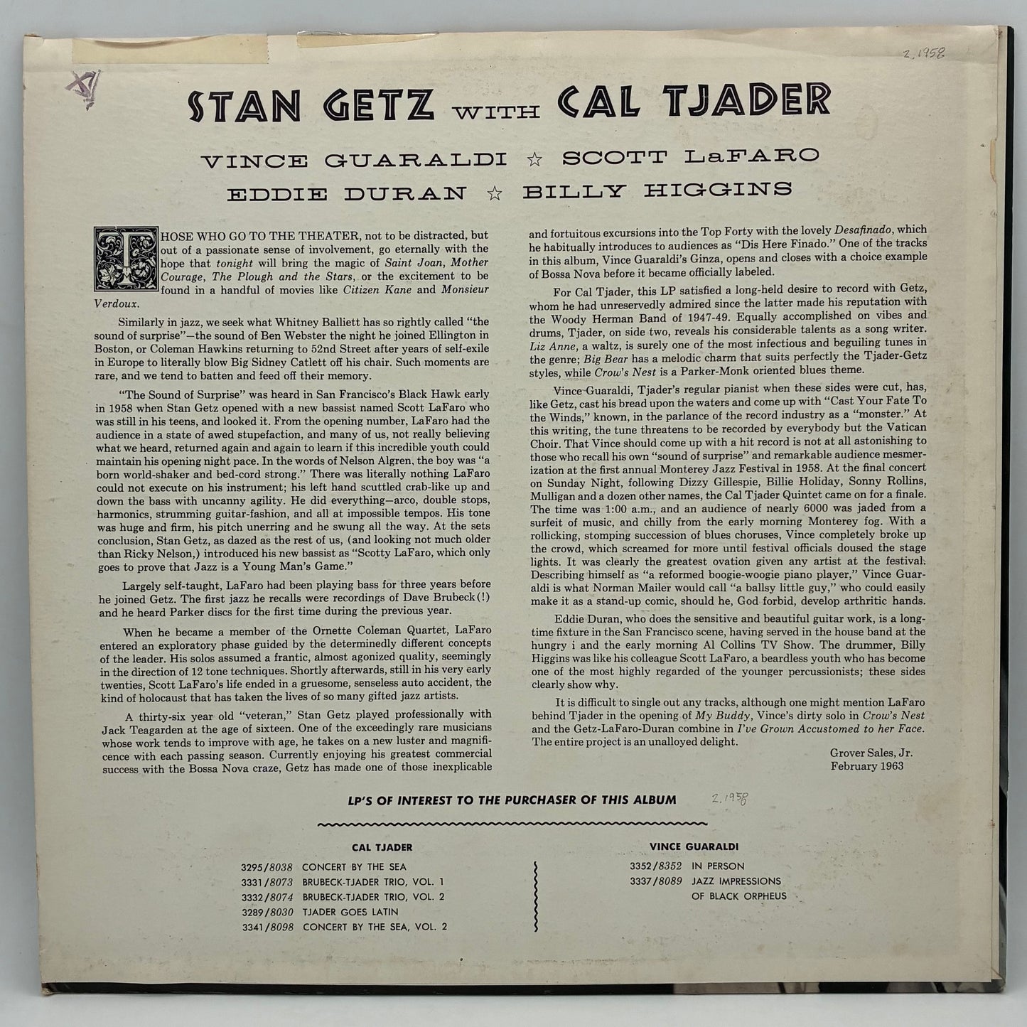 Stan Getz – Stan Getz