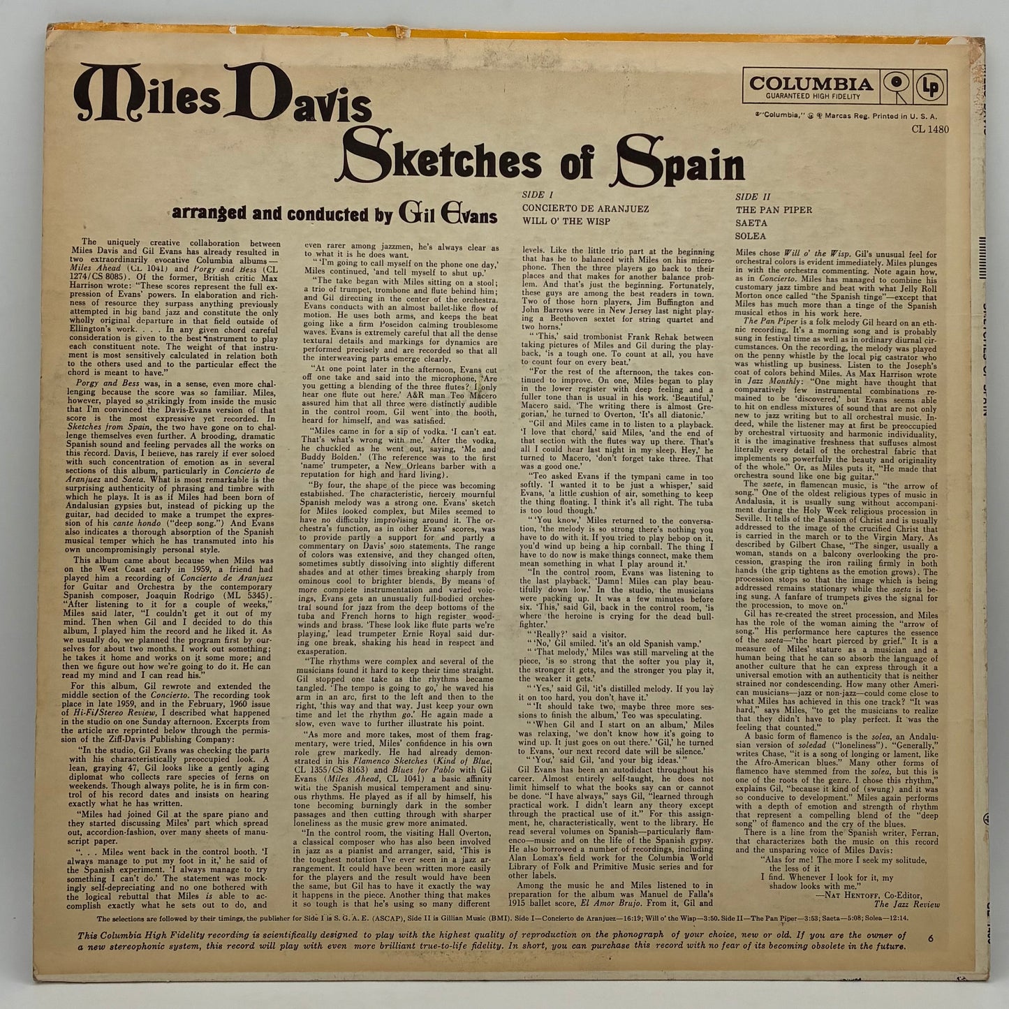 Miles Davis – Sketches Of Spain