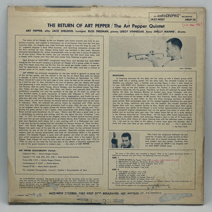 Art Pepper – The Return Of Art Pepper
