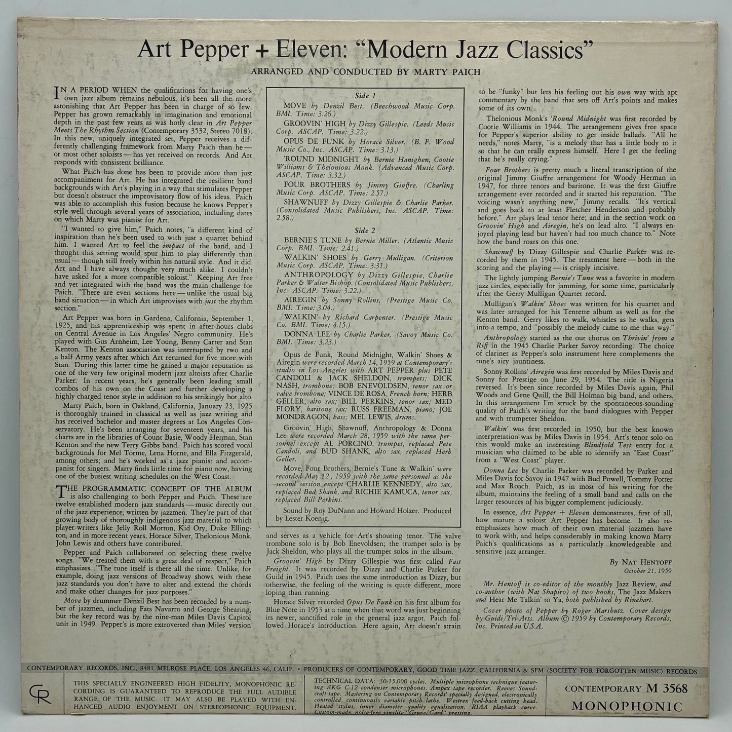 Art Pepper – Art Pepper + Eleven (Modern Jazz Classics)