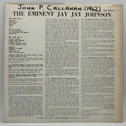 Jay Jay Johnson – The Eminent Jay Jay Johnson Volume 1