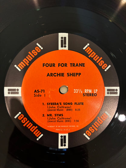 Archie Shepp – Four For Trane