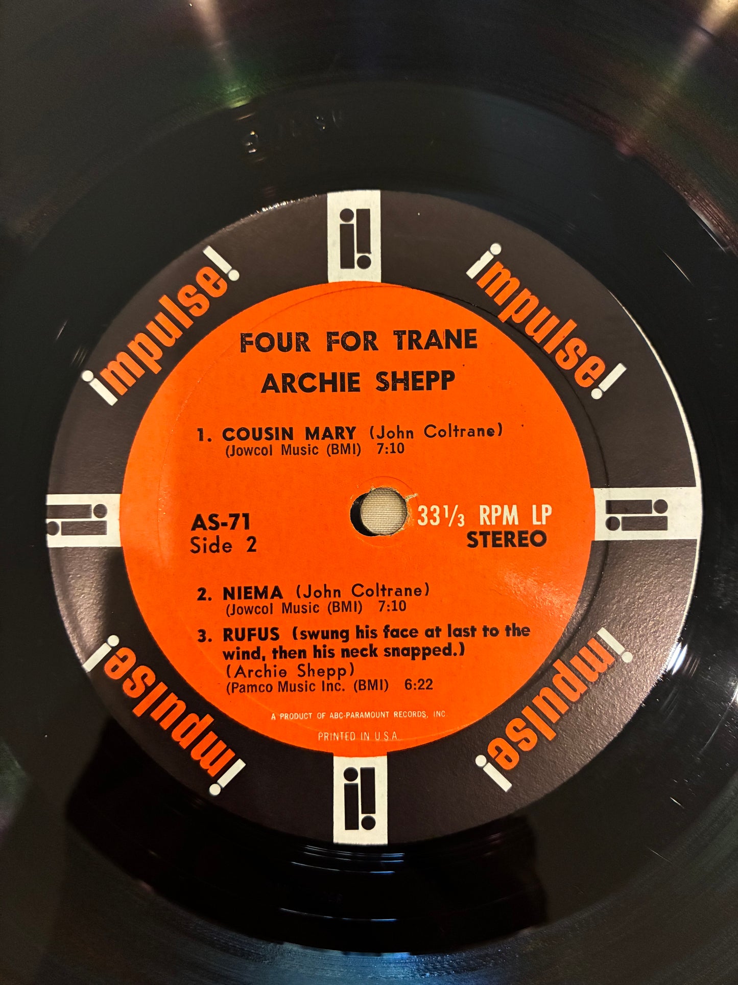 Archie Shepp – Four For Trane