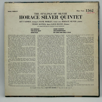 The Horace Silver Quintet – The Stylings Of Silver