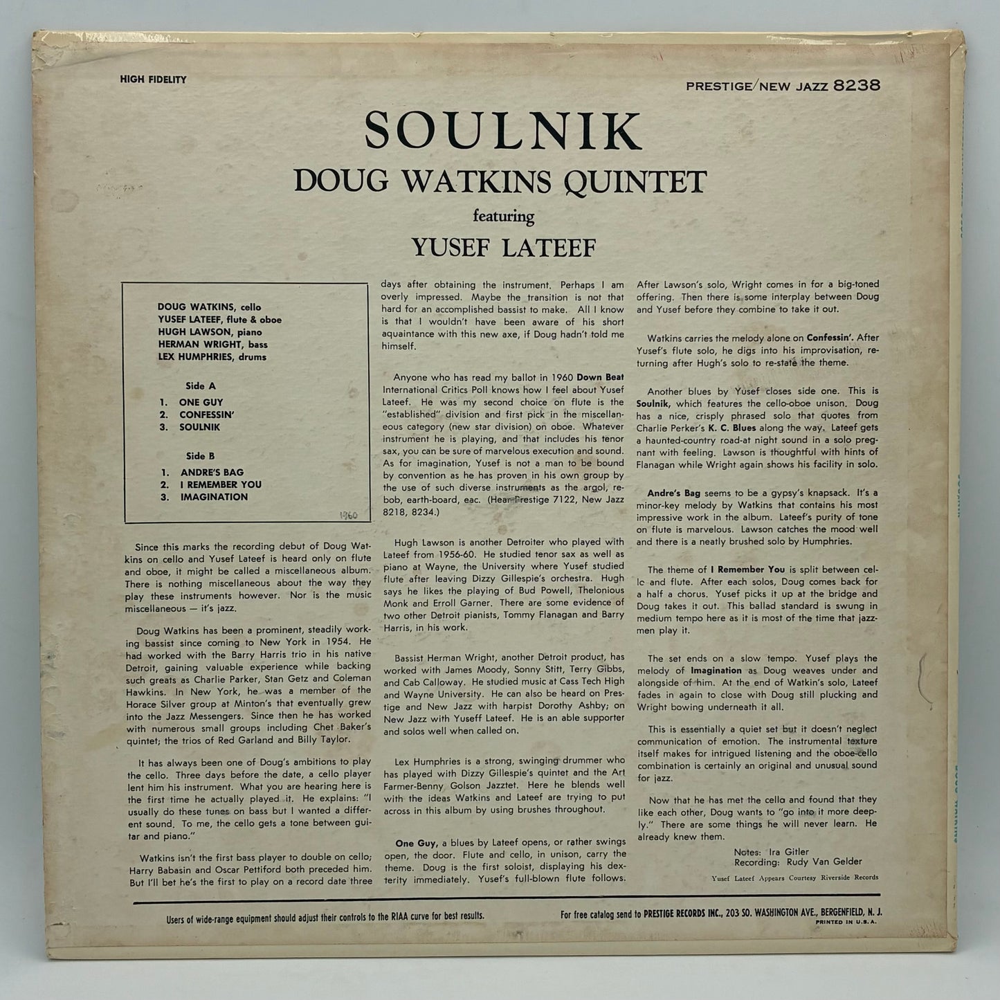 Doug Watkins Quintet – Soulnik