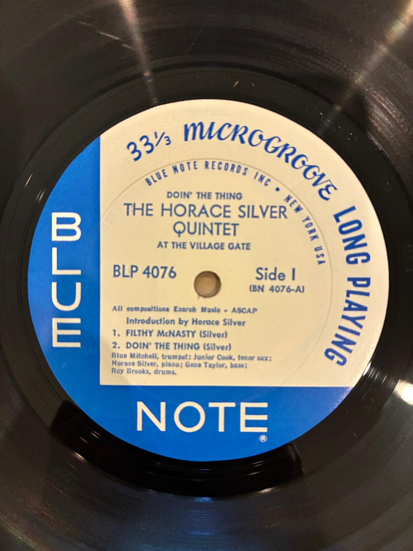 The Horace Silver Quintet – Doin' The Thing - At The Village Gate