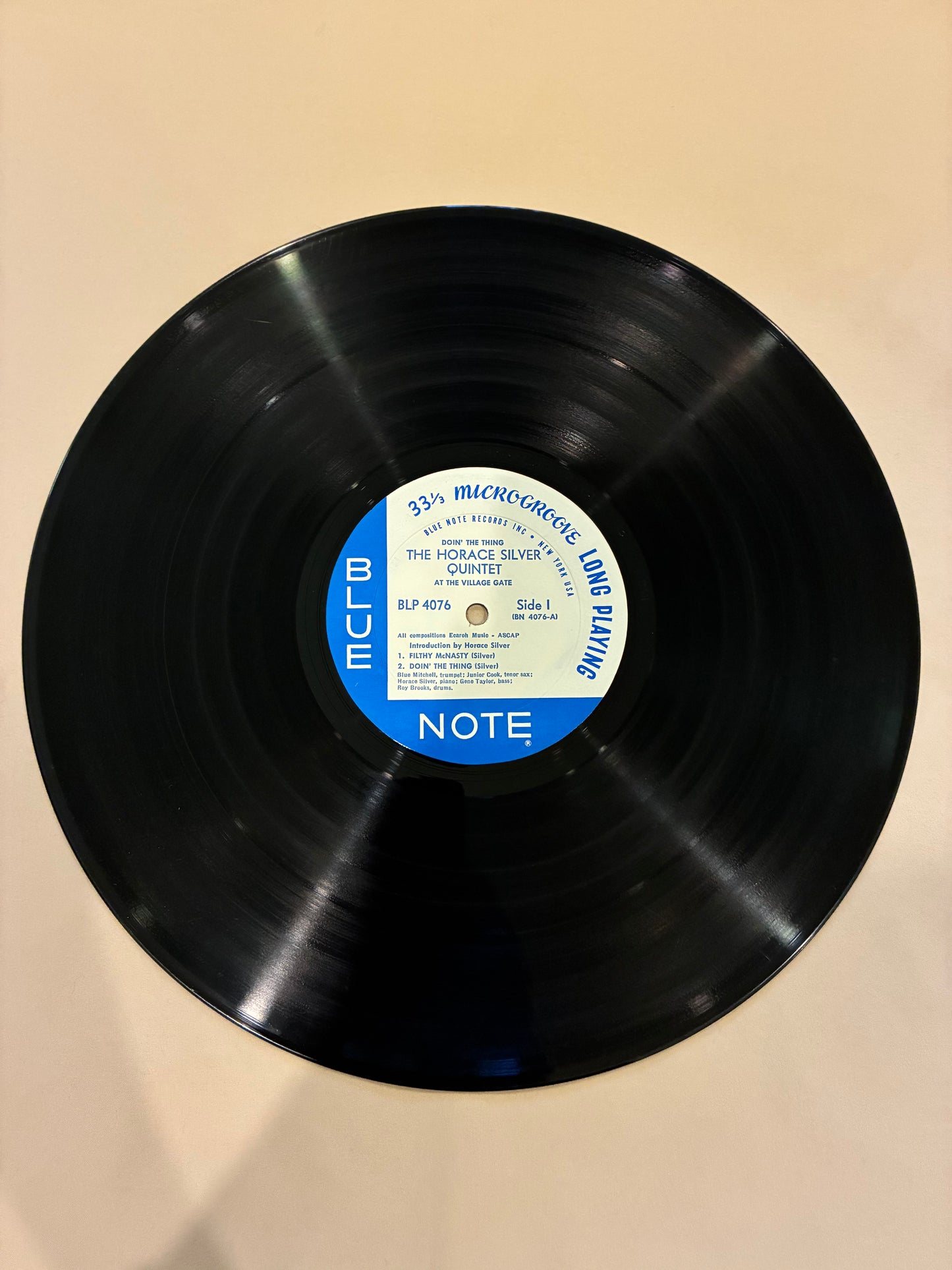 The Horace Silver Quintet – Doin' The Thing - At The Village Gate