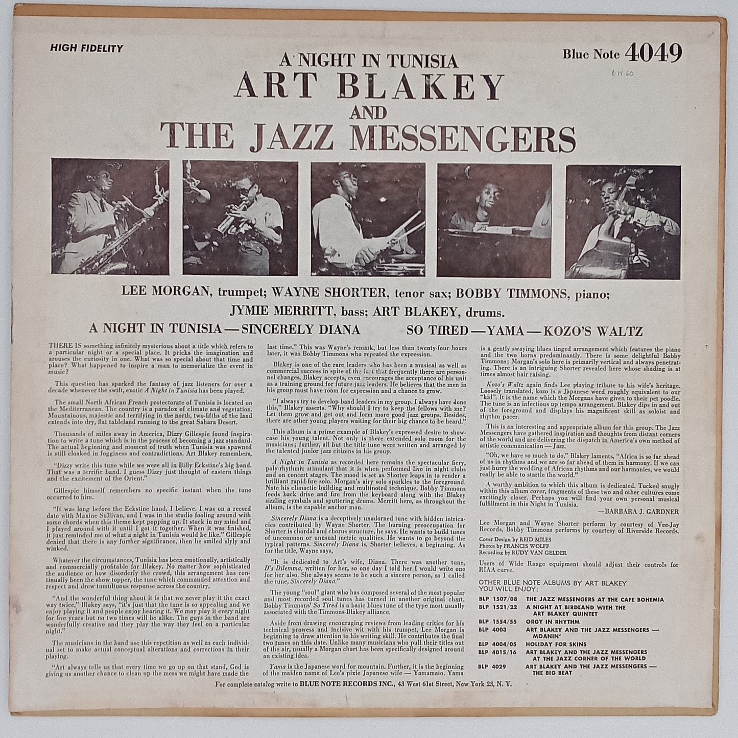 Art Blakey & The Jazz Messengers – A Night In Tunisia