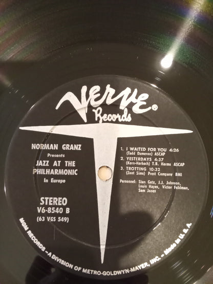 Stan Getz, J. J. Johnson, Vic Feldman, Sam Jones – Jazz At The Philharmonic In Europe