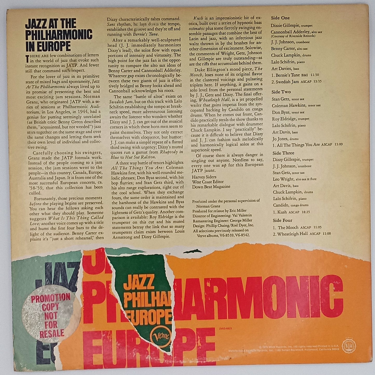 Various – Jazz At The Philharmonic In Europe