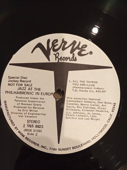 Various – Jazz At The Philharmonic In Europe