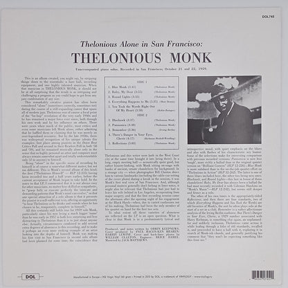 Thelonious Monk – Thelonious Alone In San Francisco