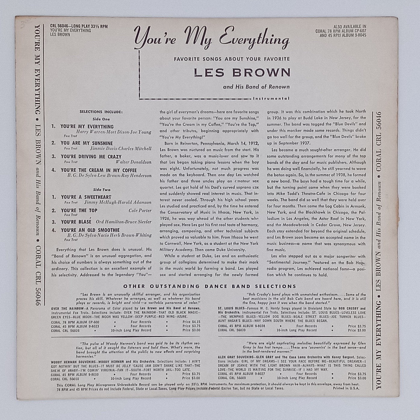 Les Brown And His Band Of Renown – You're My Everything