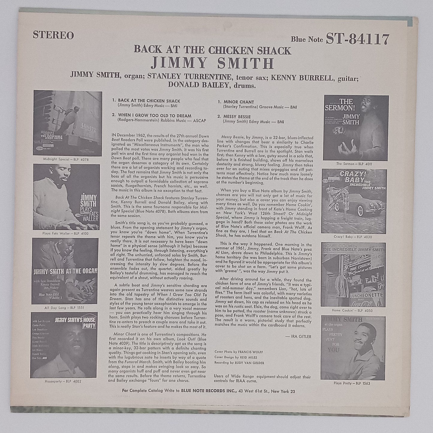 The Incredible Jimmy Smith – Back At The Chicken Shack