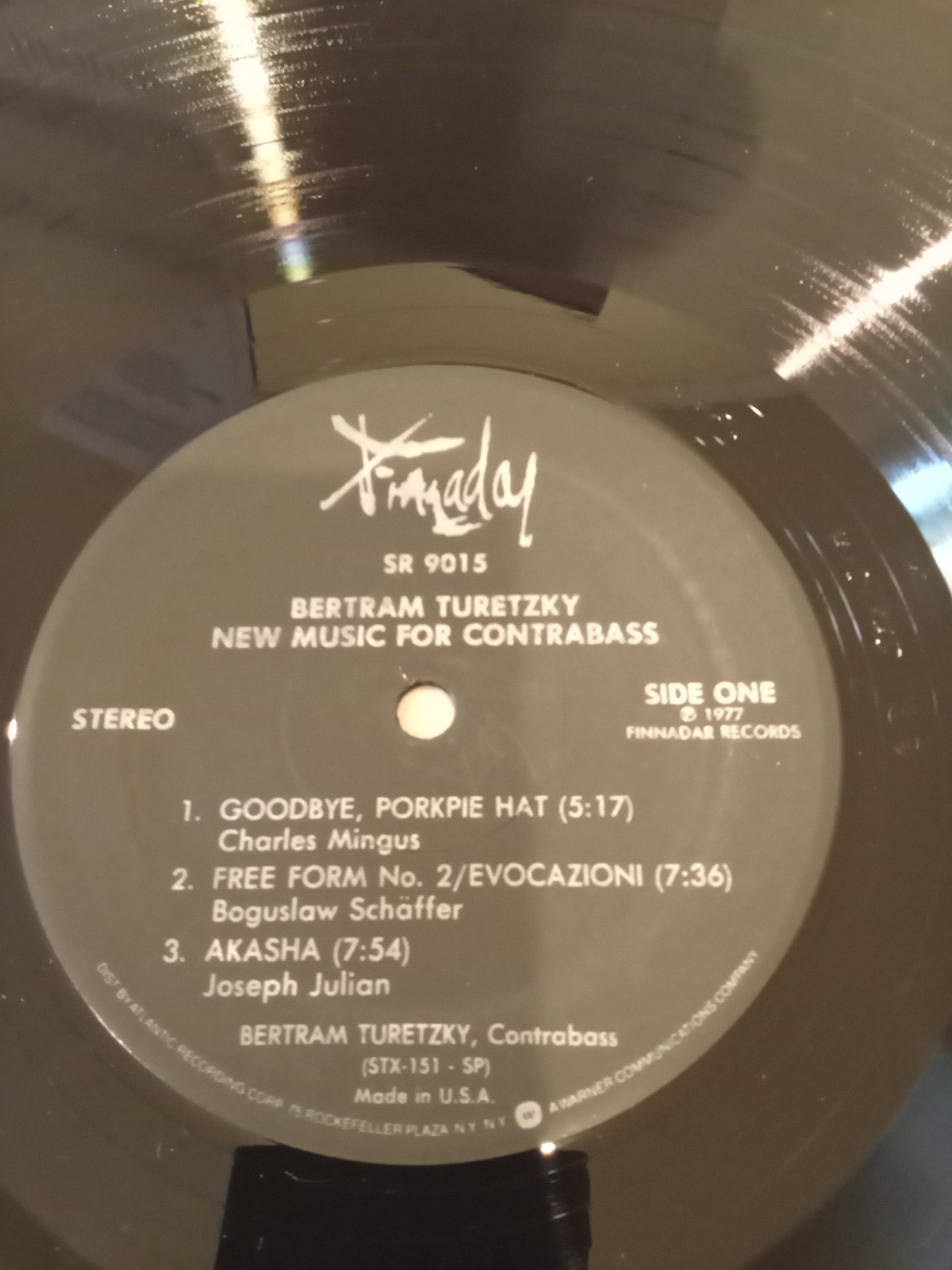 Bertram Turetzky – New Music For Contrabass. A Recital Of Compositions By Charles Mingus, Boguslaw Schäffer, Joseph Julian, Bertram Turetzky, Donald Erb