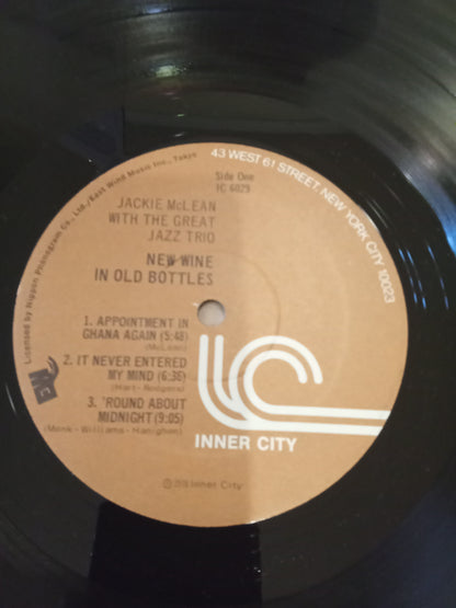 Jackie McLean and The Great Jazz Trio – New Wine In Old Bottles