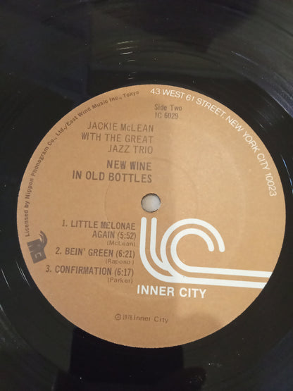 Jackie McLean and The Great Jazz Trio – New Wine In Old Bottles