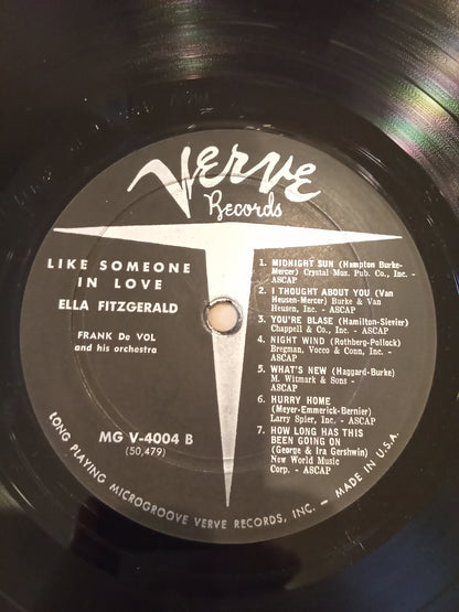 Ella Fitzgerald, Frank DeVol And His Orchestra – Like Someone In Love