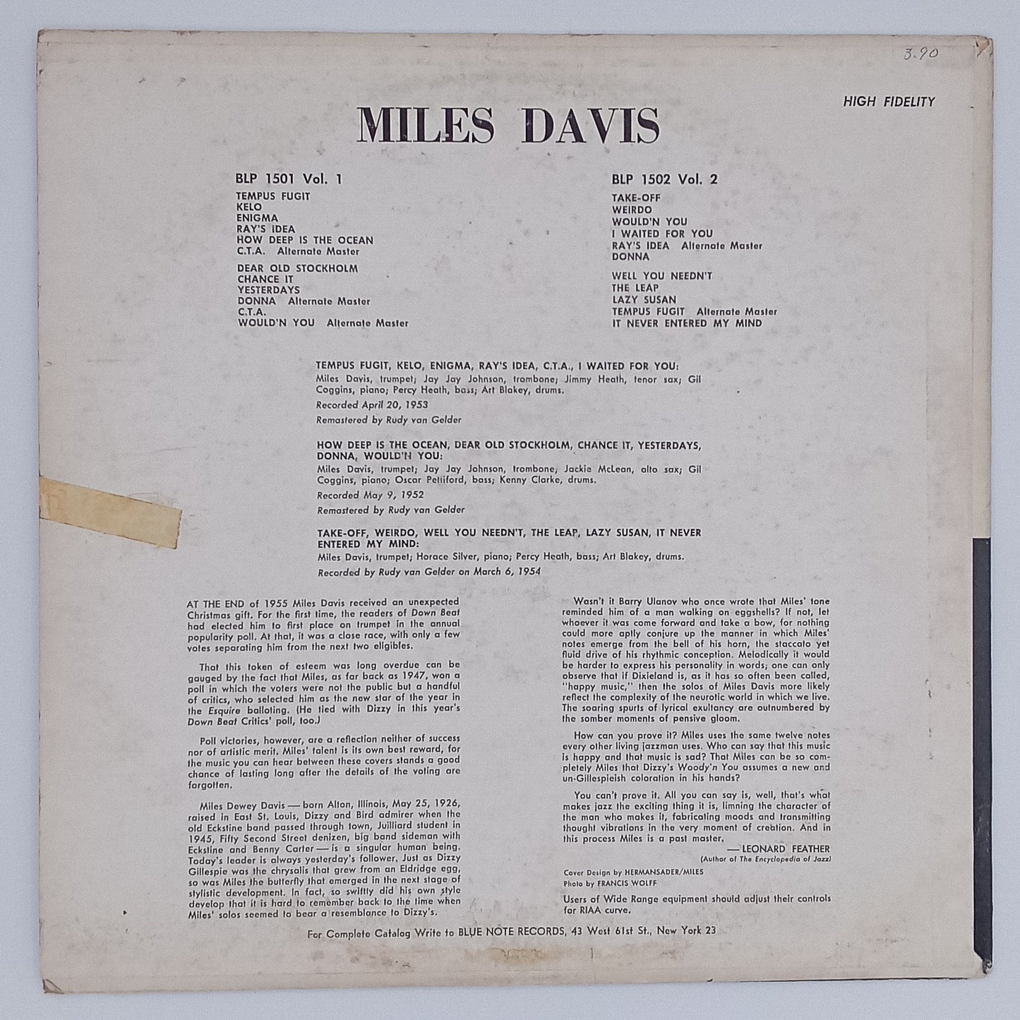 Miles Davis – Volume 1