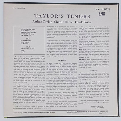 Arthur Taylor, Charlie Rouse, Frank Foster – Taylor's Tenors