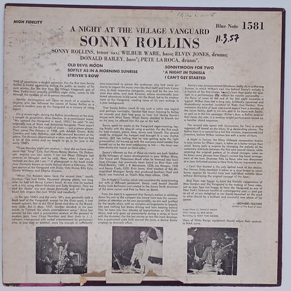 Sonny Rollins – A Night At The "Village Vanguard"
