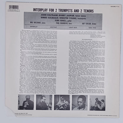 Idrees Sulieman, Webster Young, John Coltrane, Bobby Jaspar With Mal Waldron, Kenny Burrell, Paul Chambers, Art Taylor – Interplay For 2 Trumpets And 2 Tenors