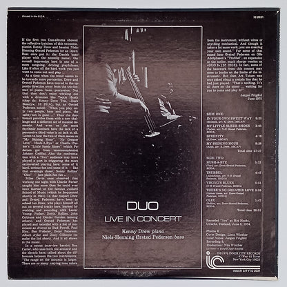 Kenny Drew / Niels-Henning Ørsted Pedersen – Duo Live In Concert