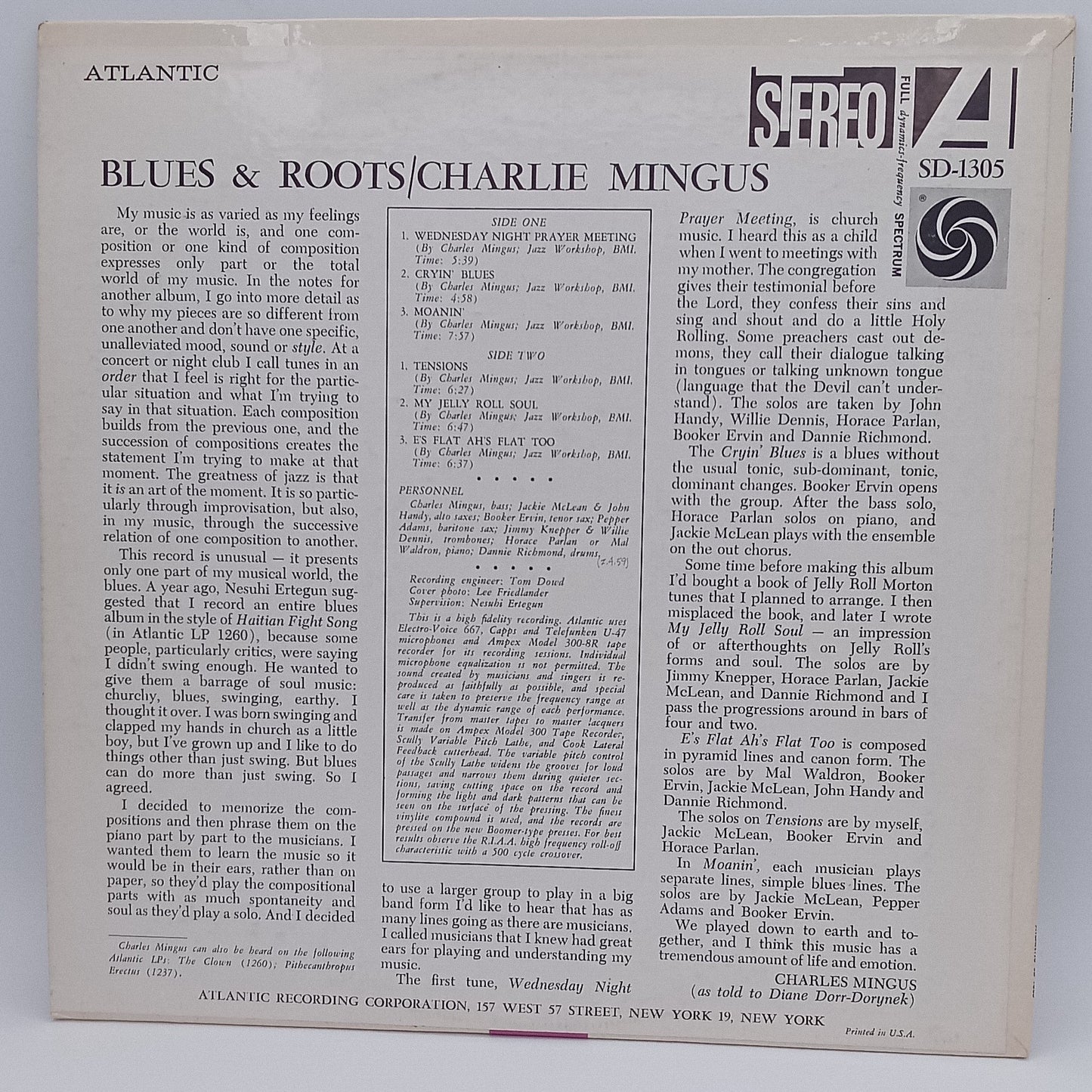 Charlie Mingus – Blues & Roots