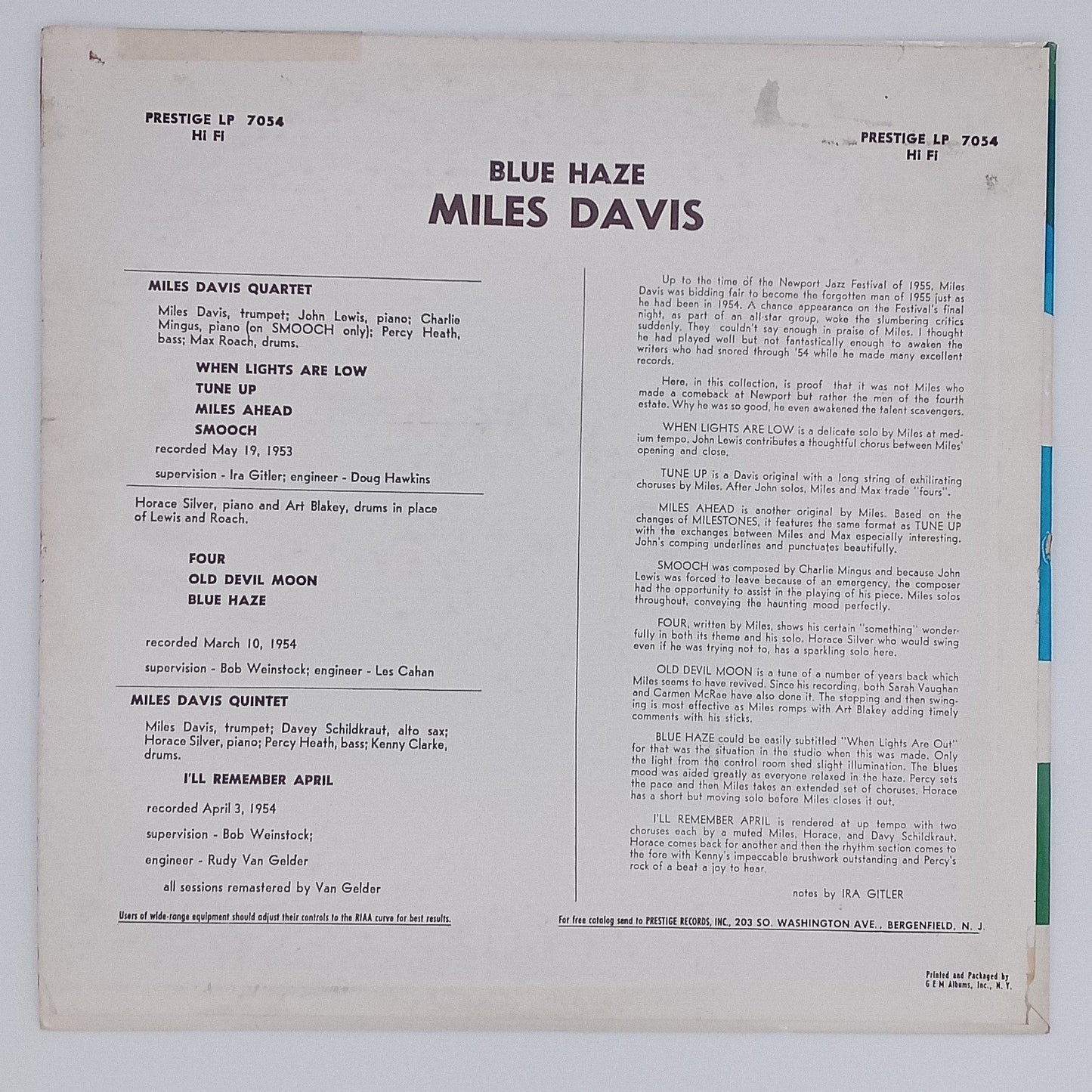 Miles Davis – Blue Haze