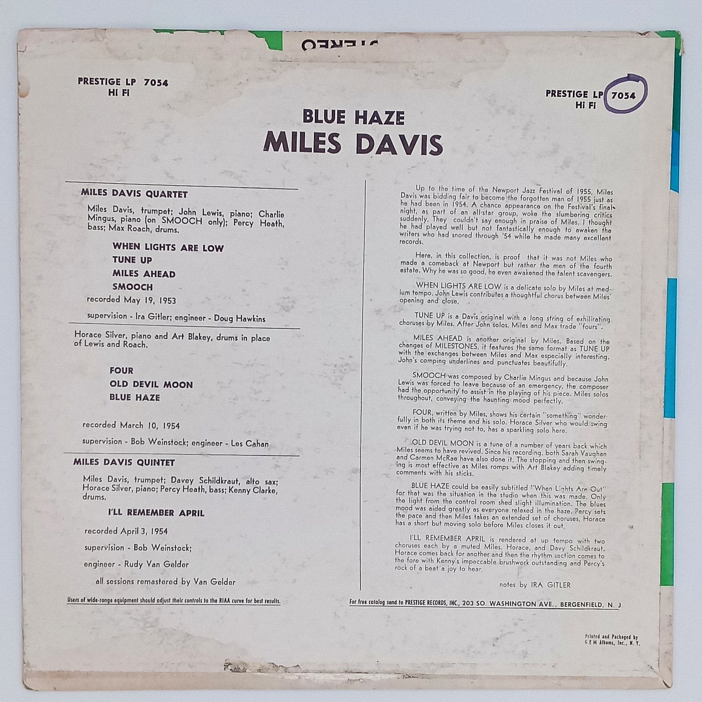 Miles Davis – Blue Haze