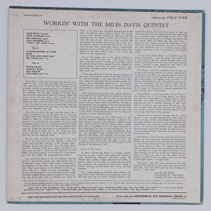 The Miles Davis Quintet – Workin' With The Miles Davis Quintet