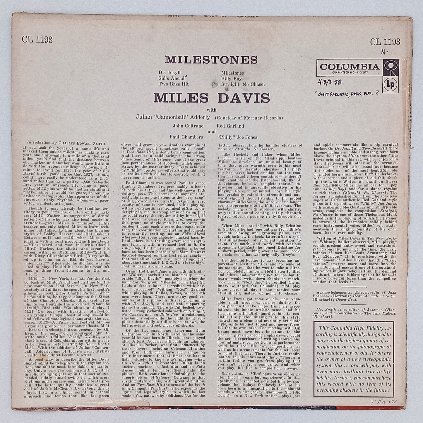 Miles Davis – Milestones