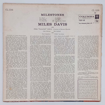 Miles Davis – Milestones