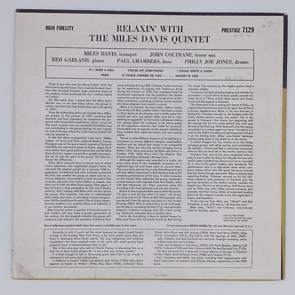 The Miles Davis Quintet – Relaxin' With The Miles Davis Quintet