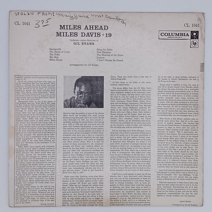 Miles Davis + 19 - Orchestra Under The Direction Of Gil Evans – Miles Ahead