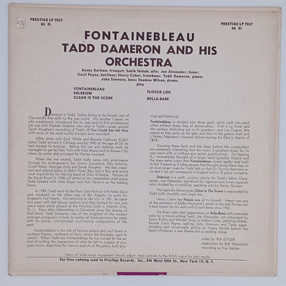 Tadd Dameron – Fontainebleau