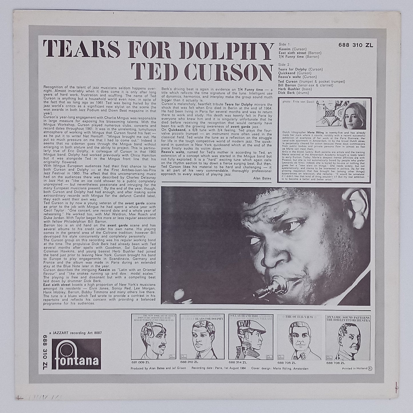 Ted Curson Quartet – Tears For Dolphy